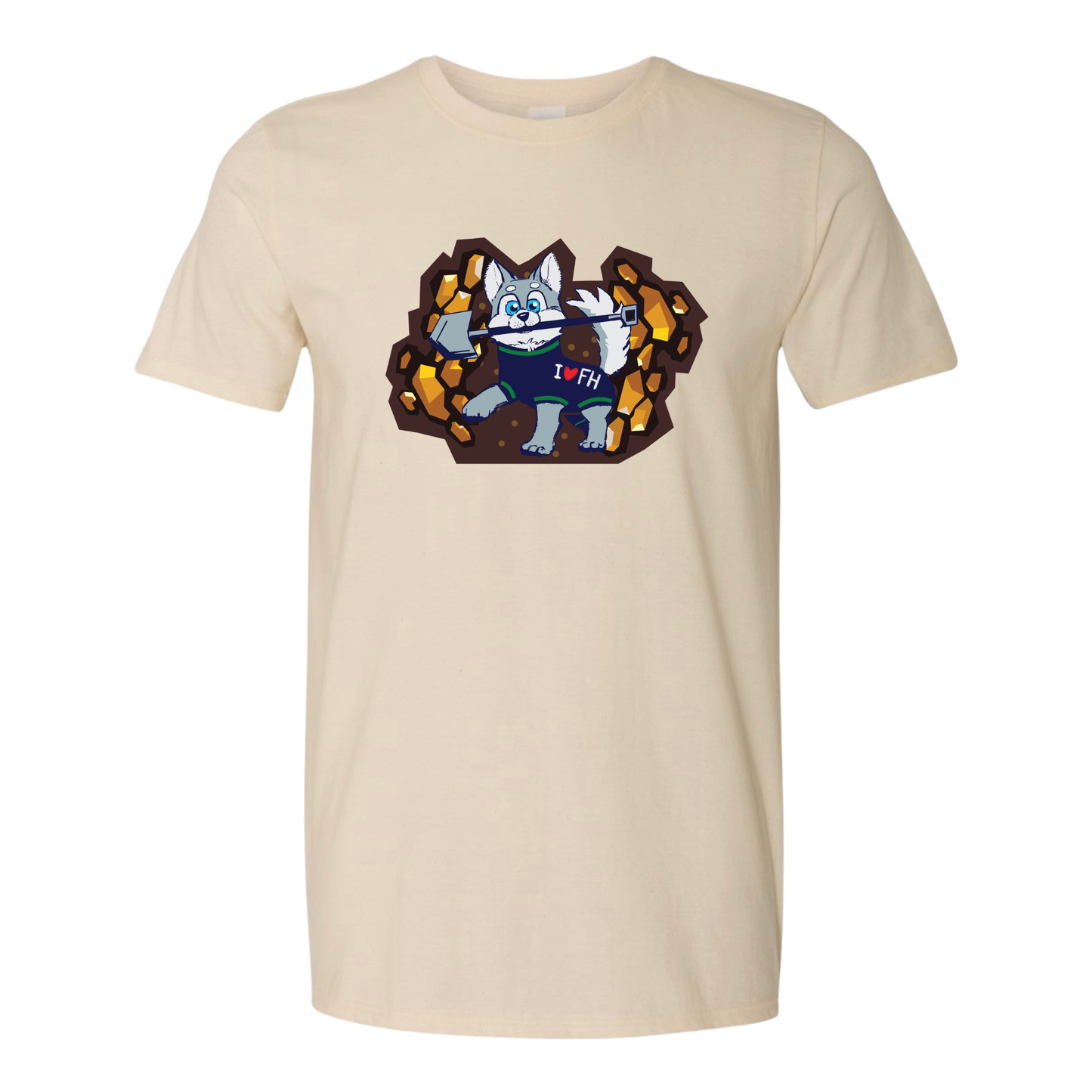 Husky Dig Deep Tee - Natural