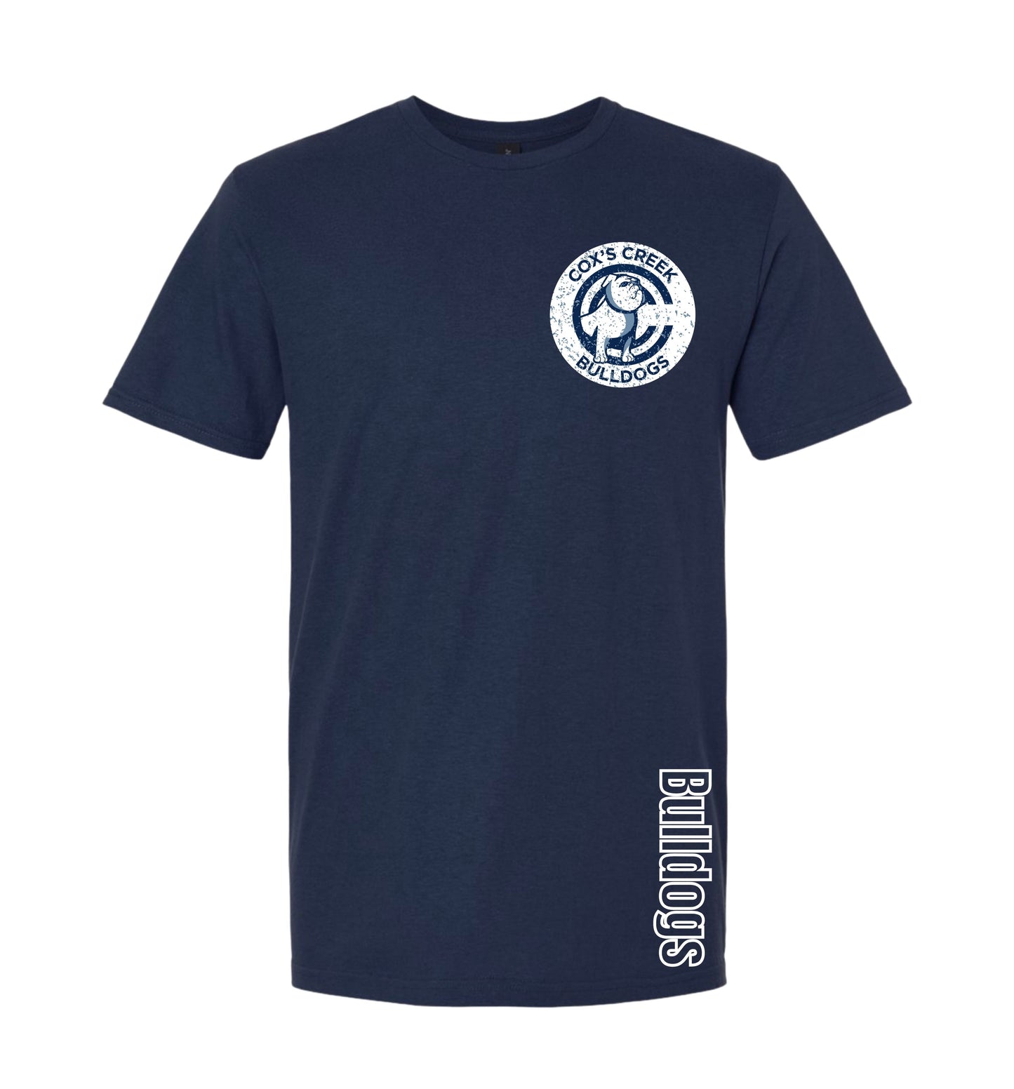 Bulldog CC distressed pocket tee - Navy