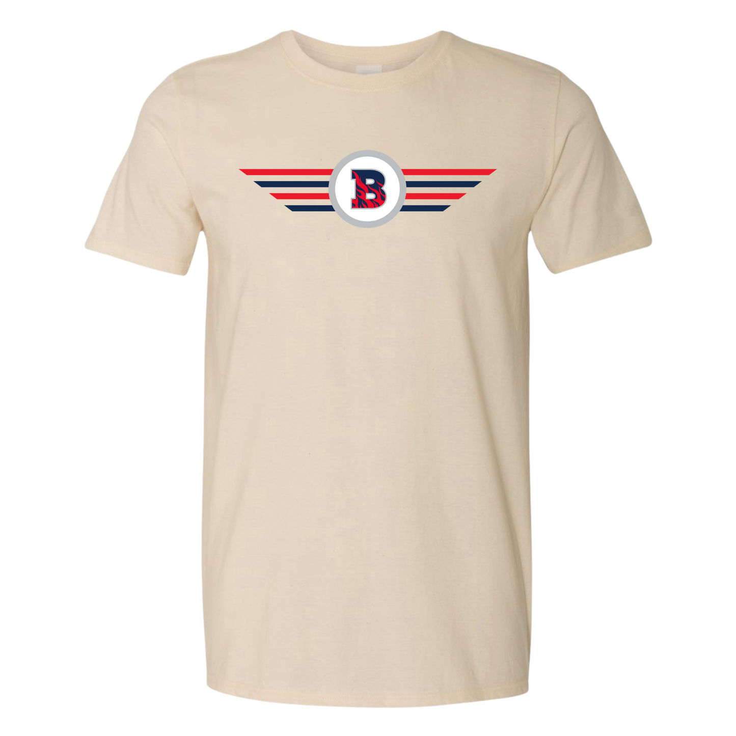 B in circle Tee - Neutral