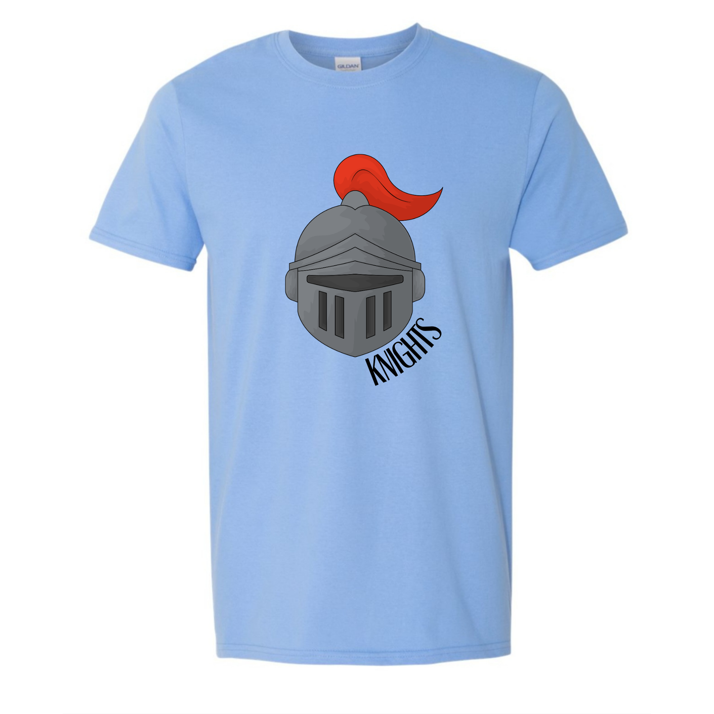 Sketched Knight tee - Light Blue