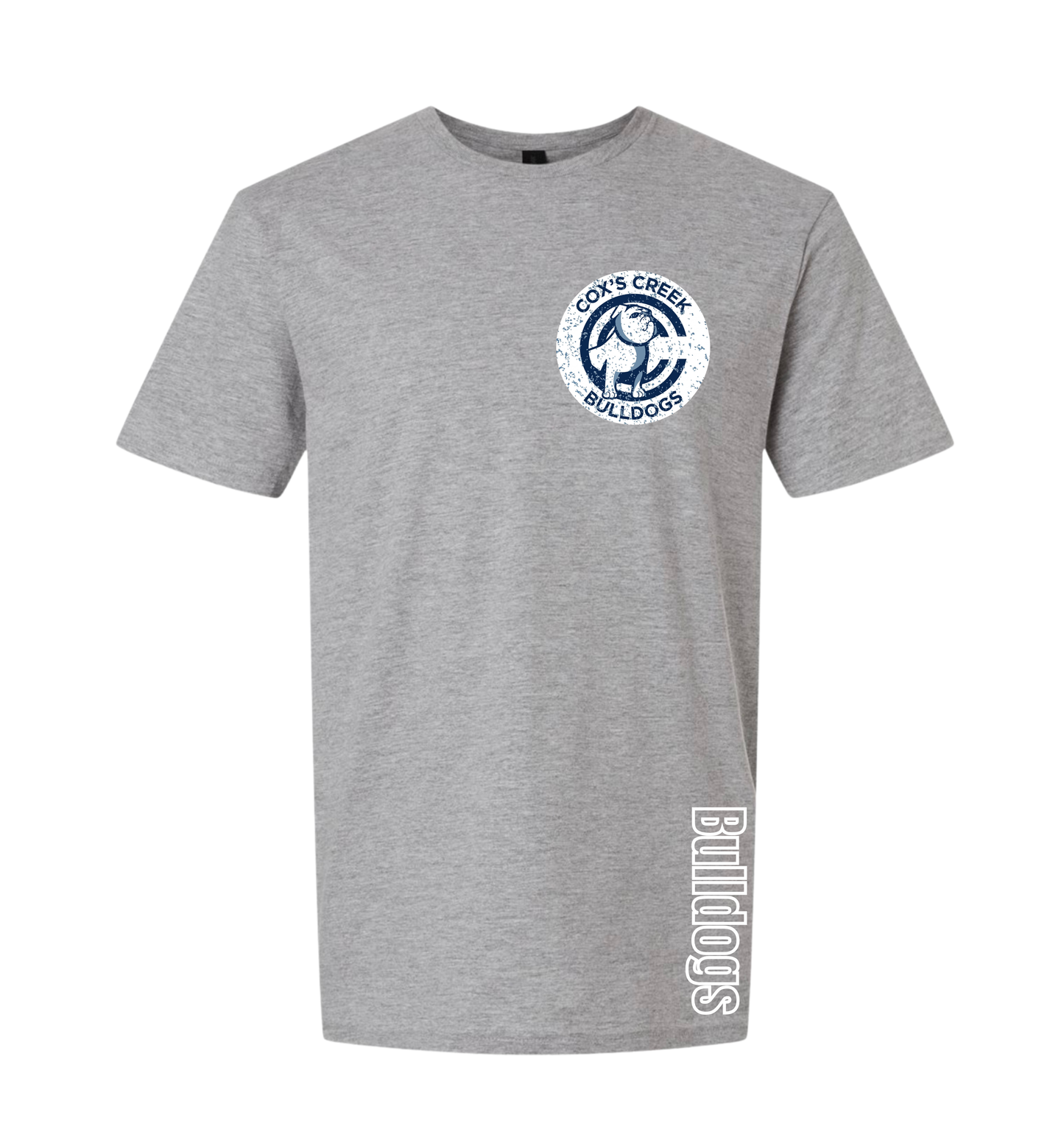 Bulldog CC distressed pocket tee - Grey