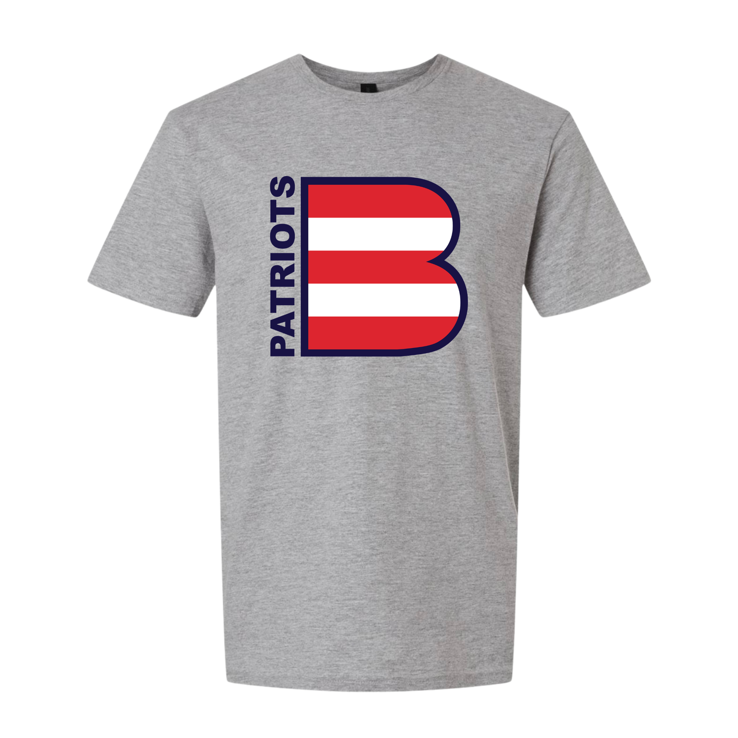 Striped B Patriots tee - Grey