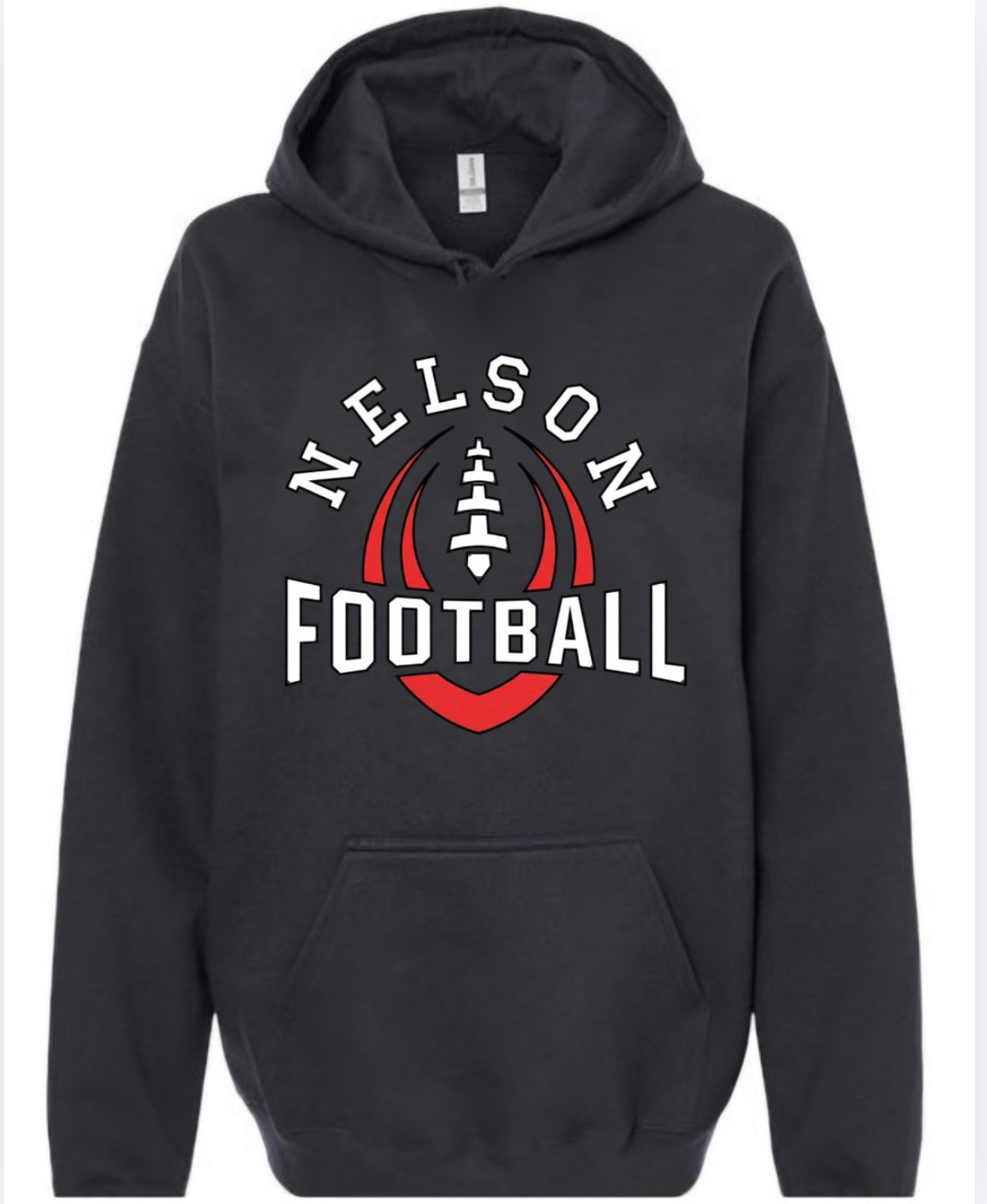 Nelson Football Hoodie - Black