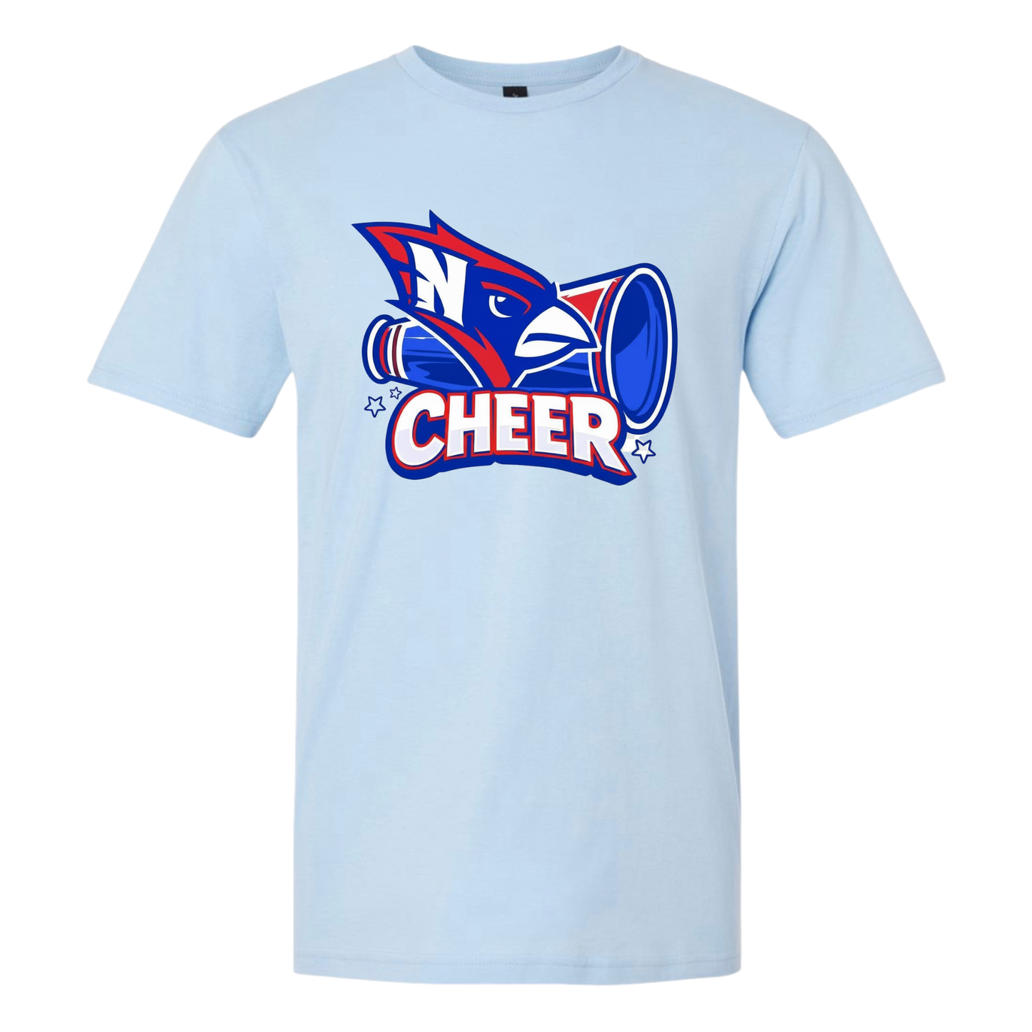 Cardinal Cheer Tee - Light Blue