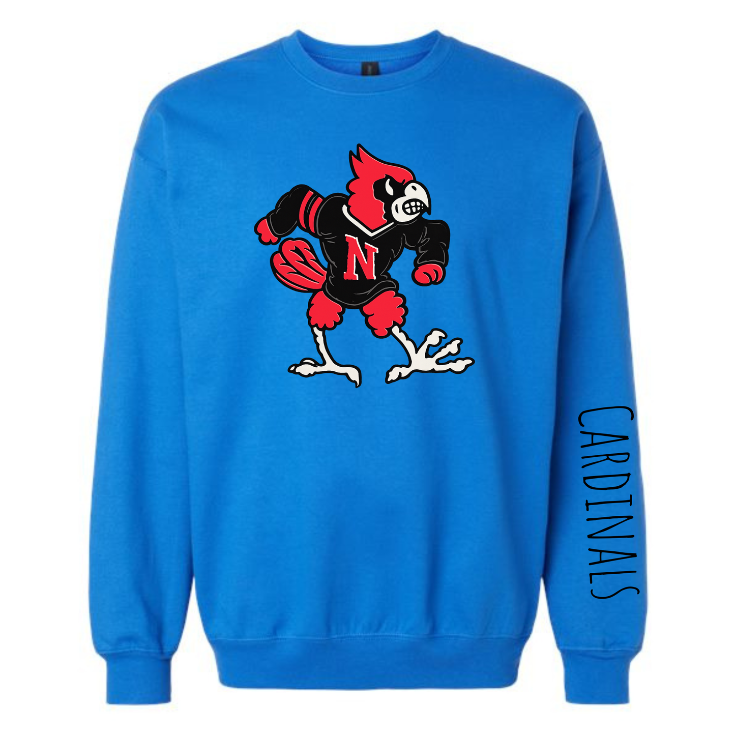 Black Vintage Cardinal Sweatshirt - Blue