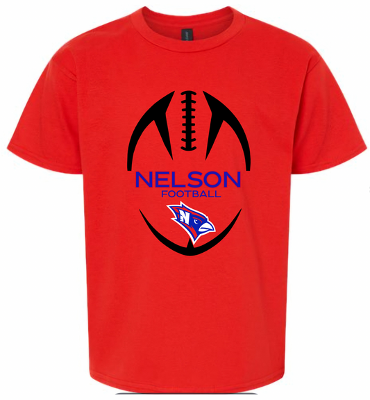 Nelson Football tee - Red