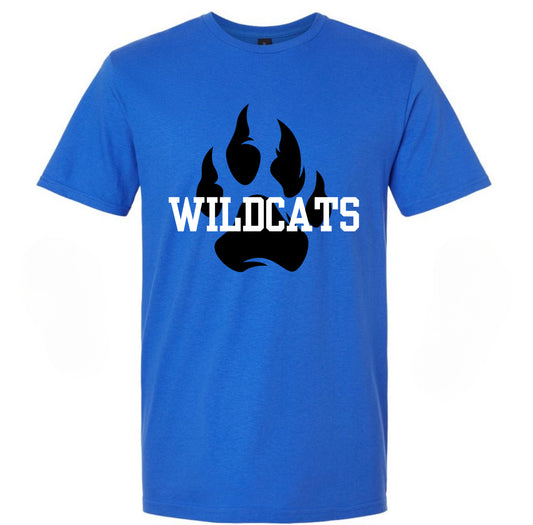 Wildcats Pawprint tee - Blue