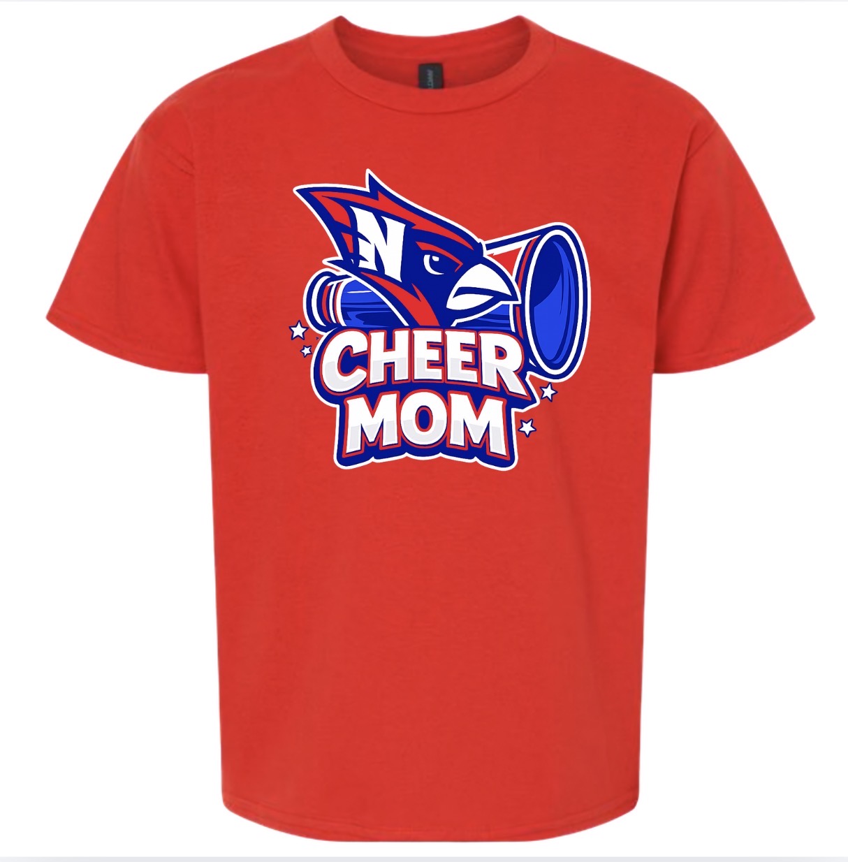 Cardinal Cheer Mom Tee - Red