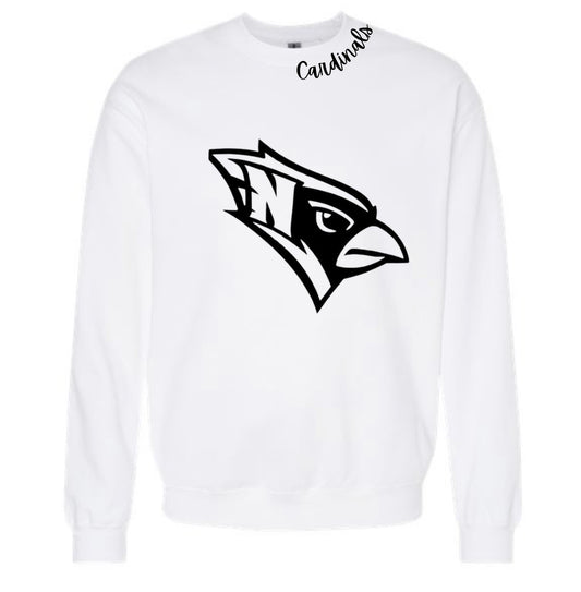 Cardinals Crewneck - White