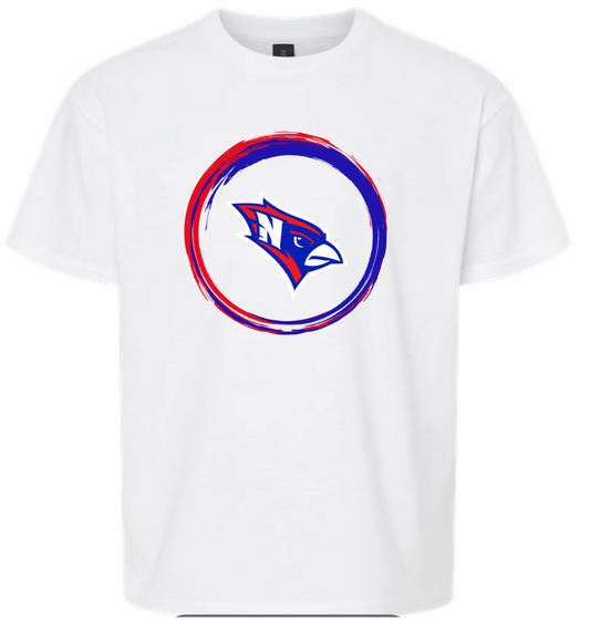Cardinal Head Circle tee - White