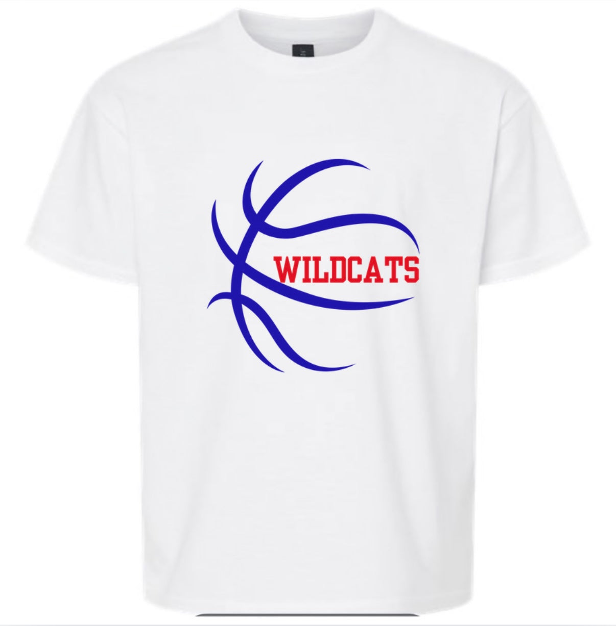 Wildcats Basketball tee - White