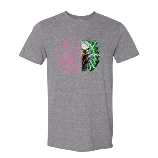 Lady Flyers Pink Ball Tee - Grey