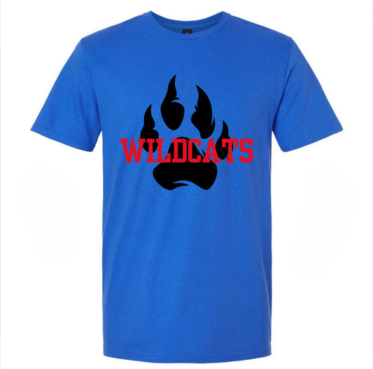 Wildcats Pawprint tee - Blue