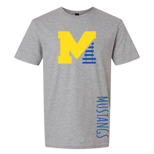 New Haven Mustangs Logo tee - Grey