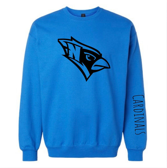 Cardinals Sleeve Crewneck - Blue