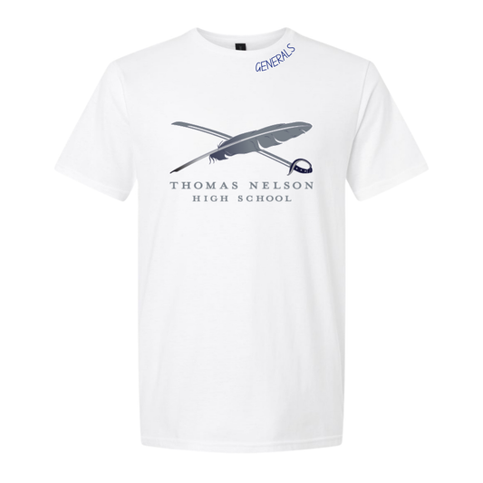 Generals sword/feather tee - White