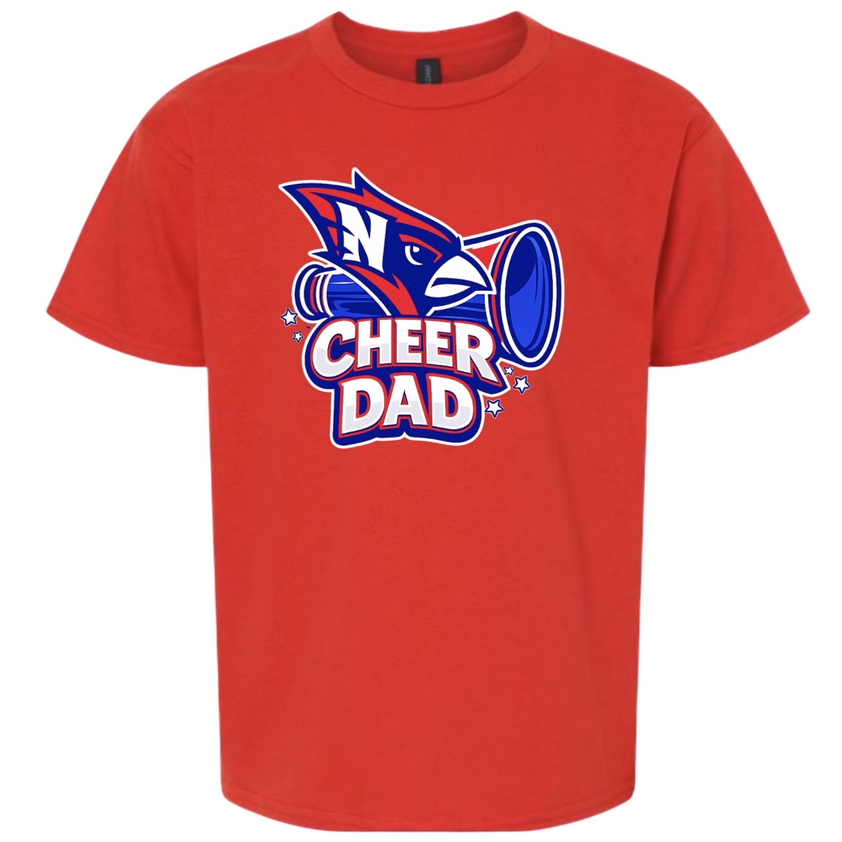 Cardinal Cheer Dad Tee - Red
