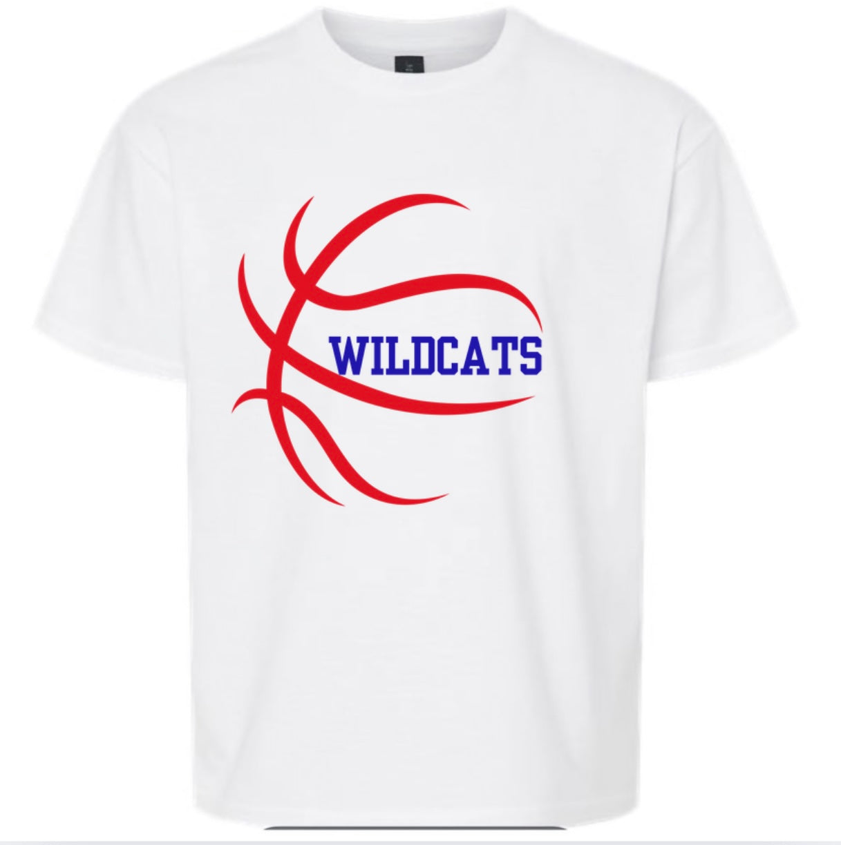 Wildcats Basketball tee - White