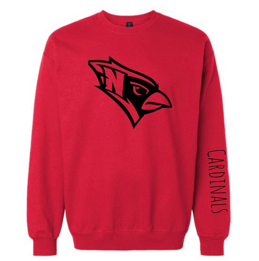 Cardinals Sleeve Crewneck - Red