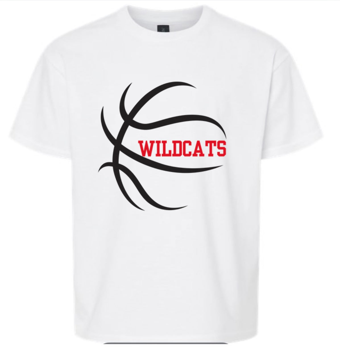 Wildcats Basketball tee - White