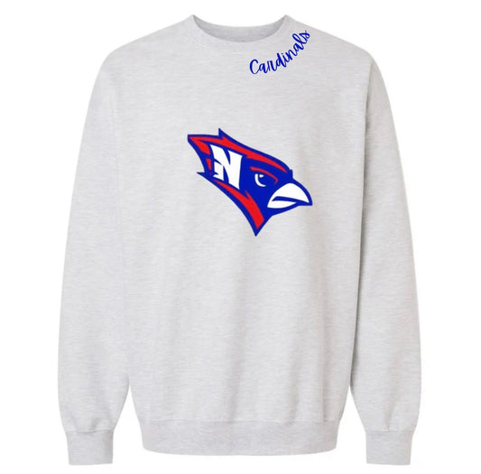 Cardinals Crewneck - Ash Grey