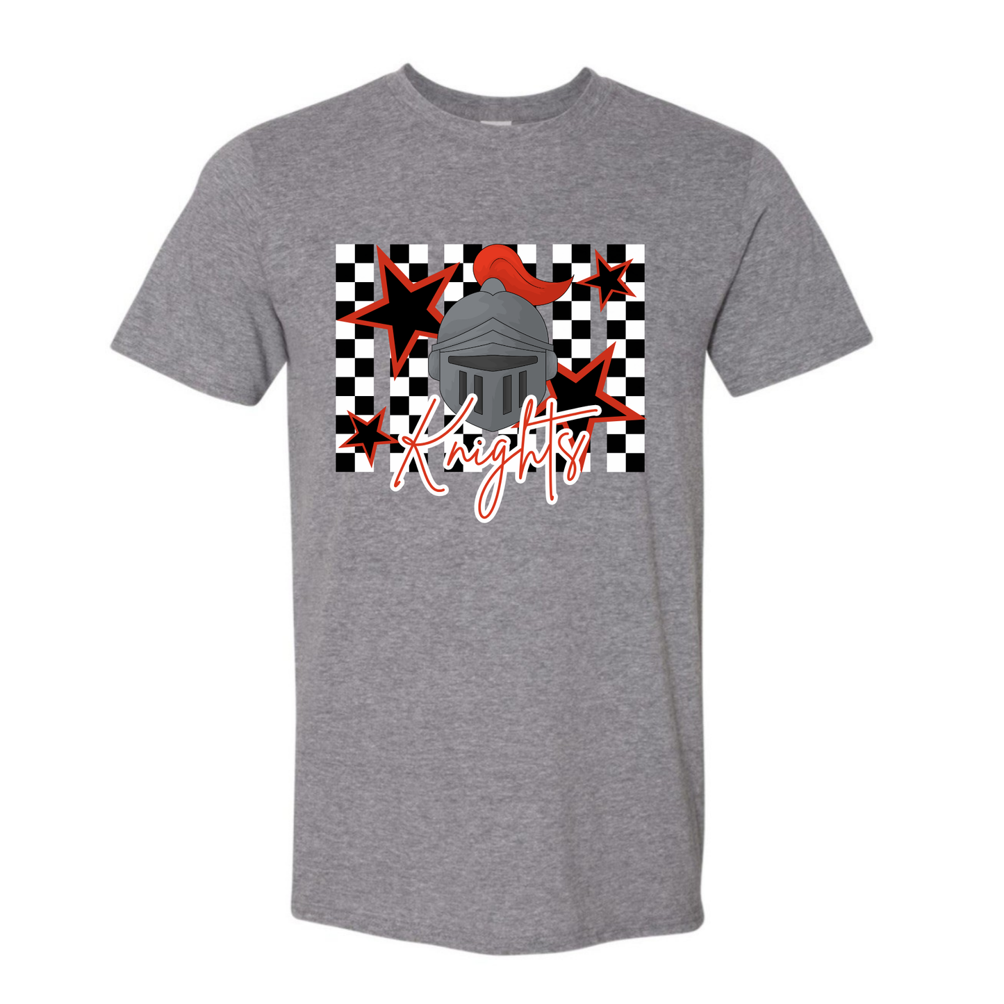 Checkered Knights tee - Grey