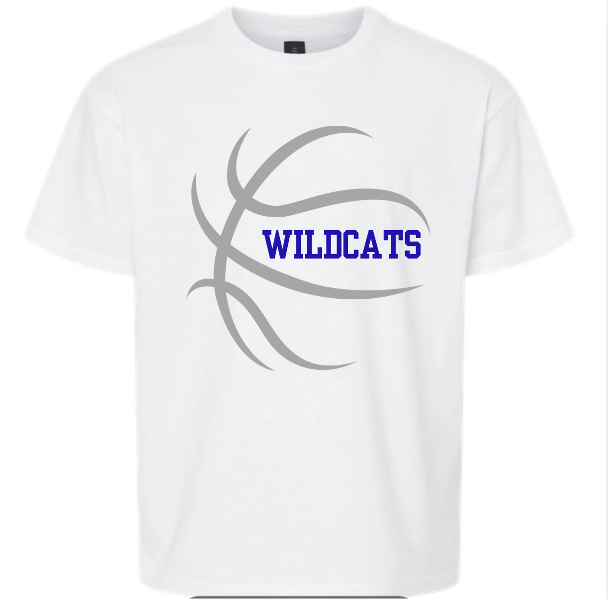 Wildcats Basketball tee - White