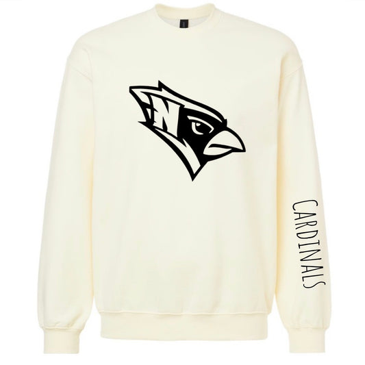 Cardinals Sleeve Crewneck - Off White