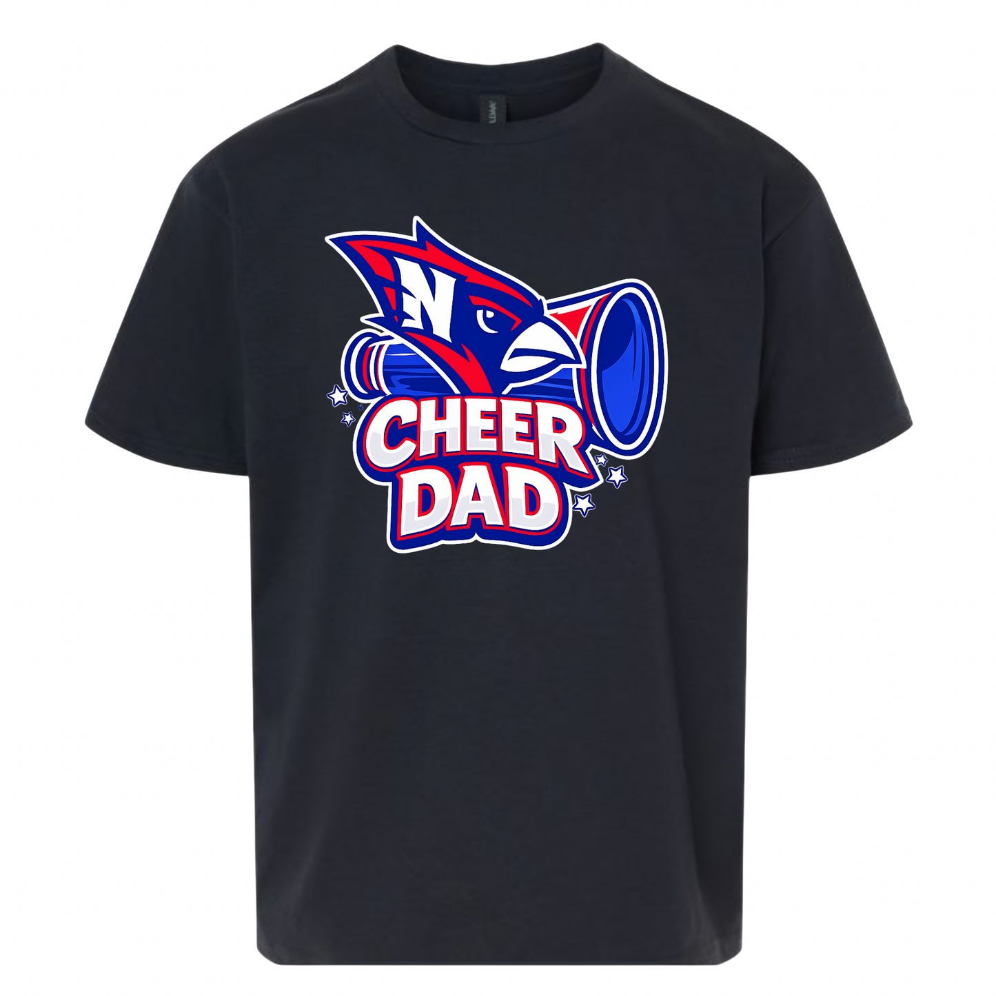 Cardinal Cheer Dad Tee - Black
