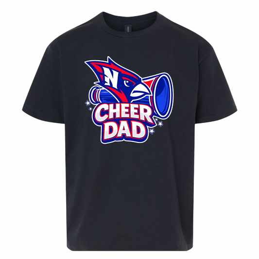 Cardinal Cheer Dad Tee - Black