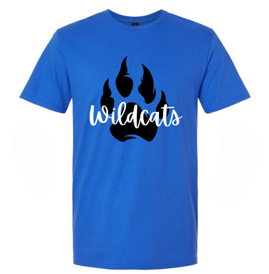 Wildcats Pawprint tee - Blue