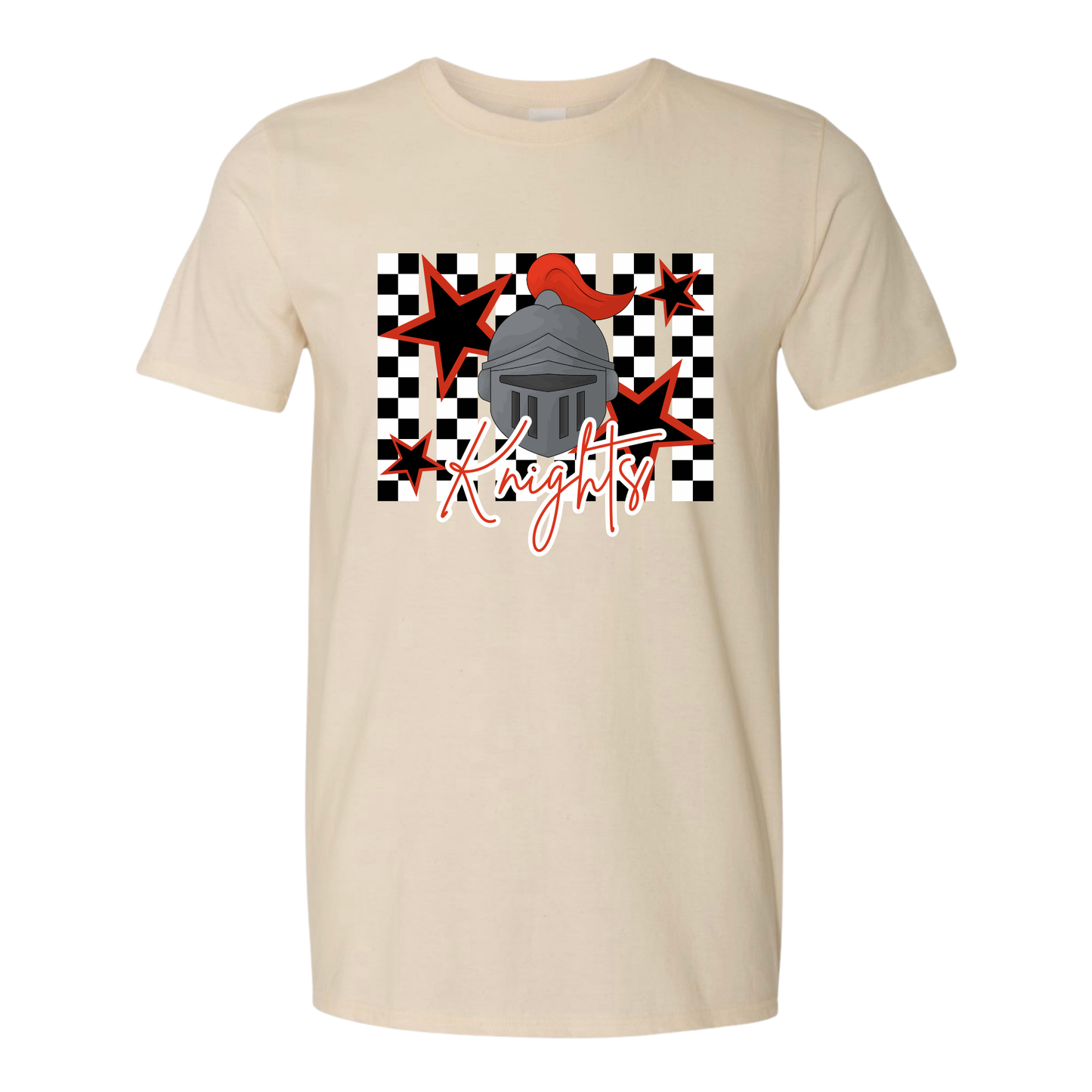 Checkered Knights tee - Neutral