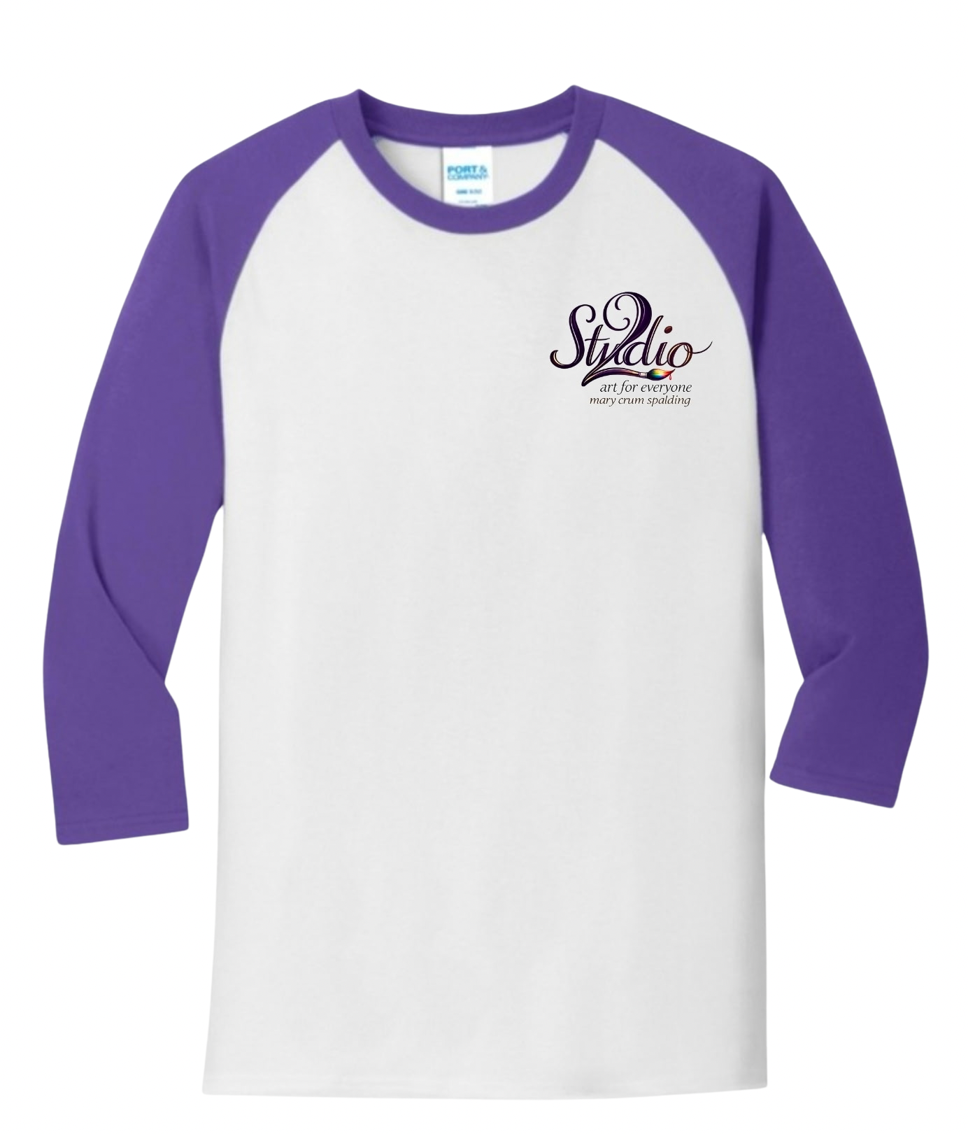 3/4 Sleeve Shirt - Purple Sleeves