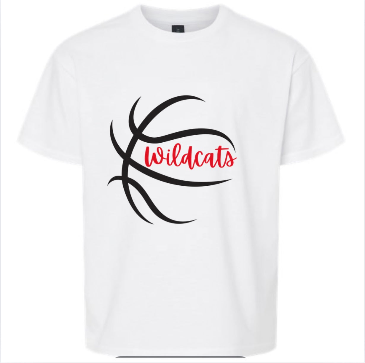 Wildcats Basketball tee - White