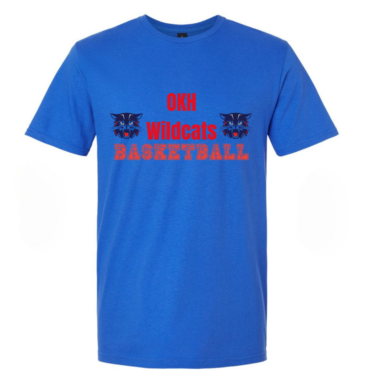 OKH Wildcats Basketball tee - Blue