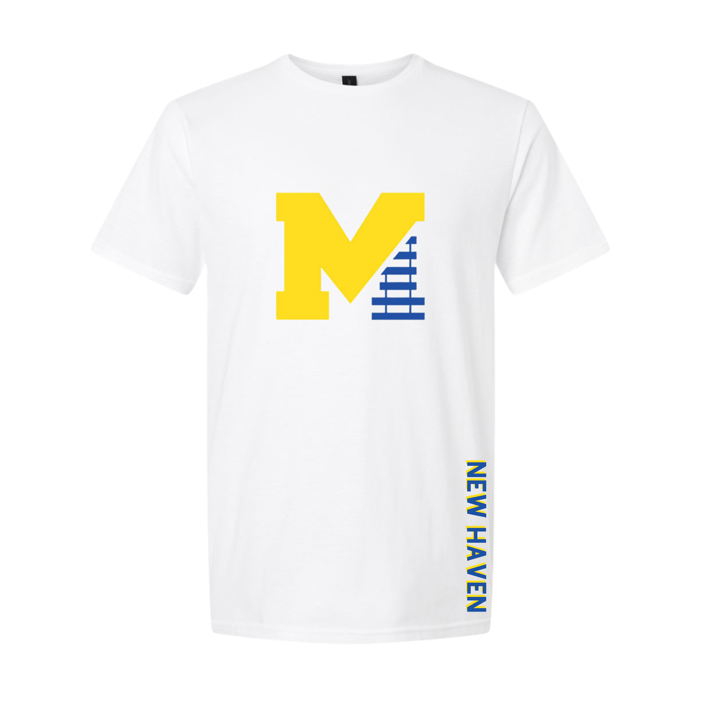 NH Mustangs tee - White