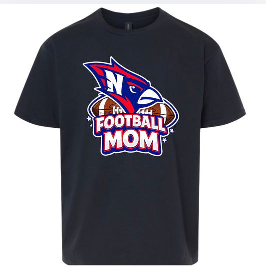 Cardinal Cheer Mom Tee - Black
