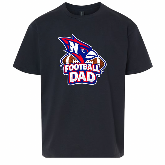 Cardinal Football Dad Tee - Black