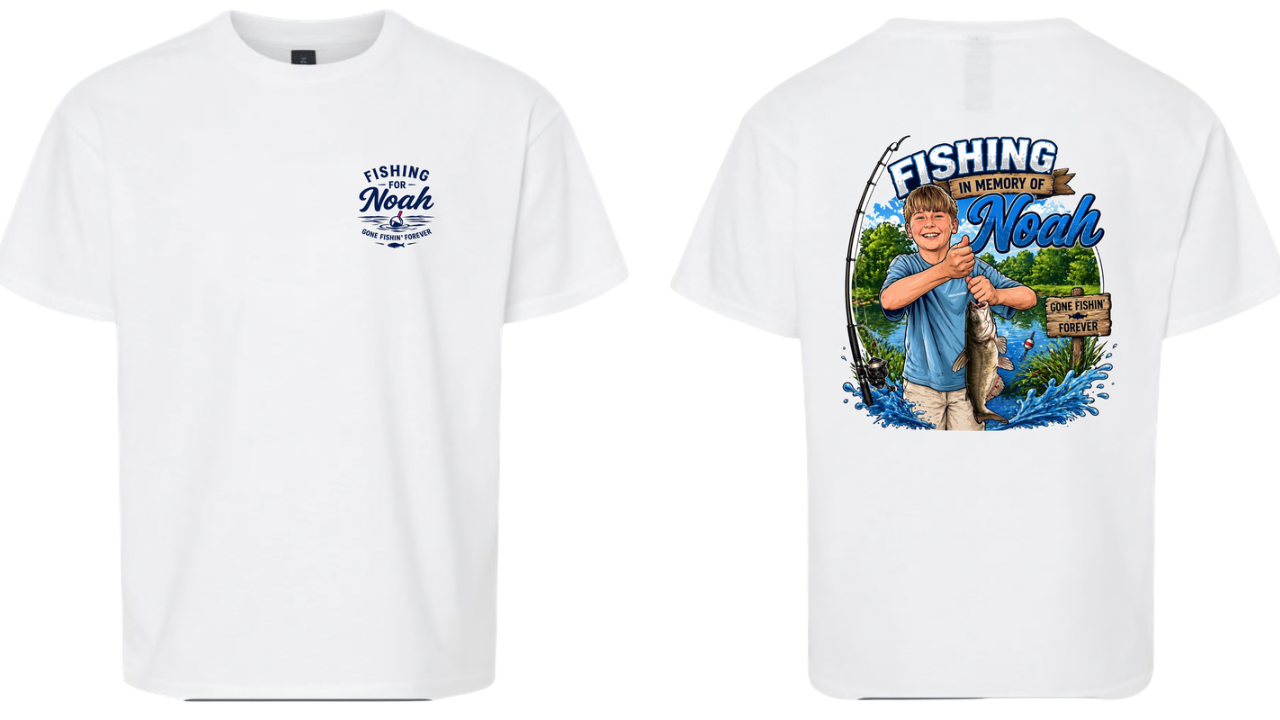 Fishing for Noah- White T-Shirt